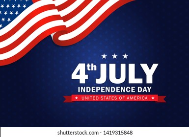 4th of July Independence day background. Perfect for invitations or announcements.