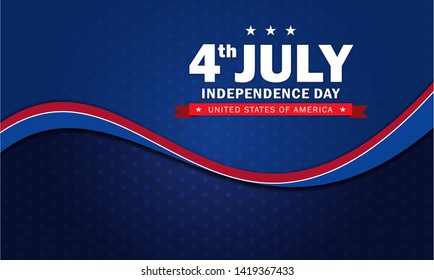 4th of July Independence day background. Perfect for invitations or announcements.