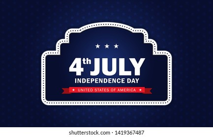 4th of July Independence day background. Perfect for invitations or announcements.