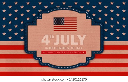 4th of July Independence day background. Perfect for invitations or announcements.