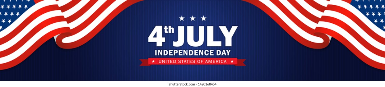 4th of July Independence day background. Perfect for invitations or announcements.