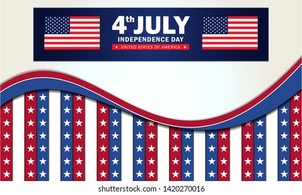 4th of July Independence day background. Perfect for invitations or announcements.