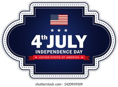 4th of July Independence day background. Perfect for invitations or announcements.