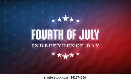 4th of July - Independence Day background design - Greeting Card