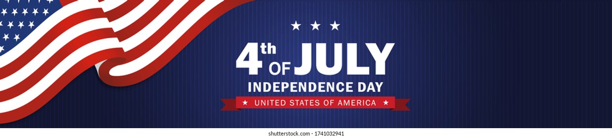 4th of July Independence day background. Perfect for invitations or announcements.