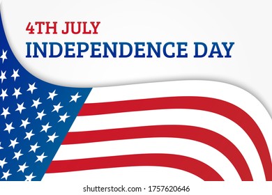 4th July Independence Day Background Banner
