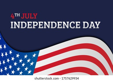 4th July Independence Day Background Illustration