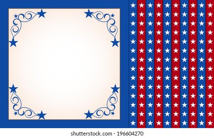 4th of July independence day background, July 4th, Memorial Day, Independence day, Easy to edit. Perfect for invitations or announcements.