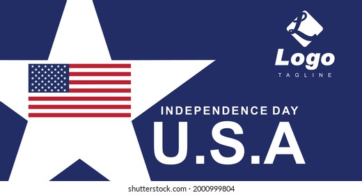 Antecedentes del 4 de julio del Día de la Independencia. estados unidos. bandera nacional de estados unidos con forma de estrella