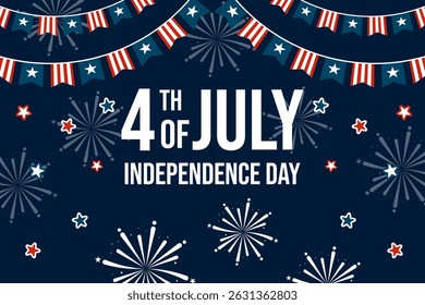 4th of july independence day background illustration
