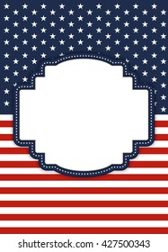 4th of July independence day background, Easy to edit. Perfect for invitations or announcements.