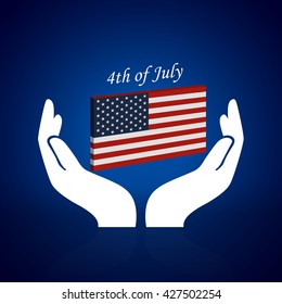 4th of July independence day background, Easy to edit. Perfect for invitations or announcements.