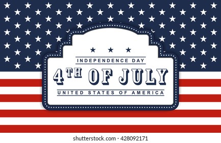 4th of July Independence day background.