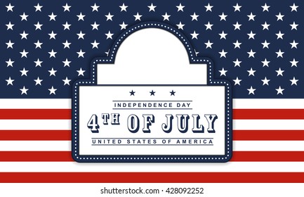4th of July Independence day background.