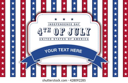 4th of July Independence day background.