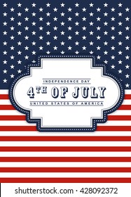 4th of July Independence day background.