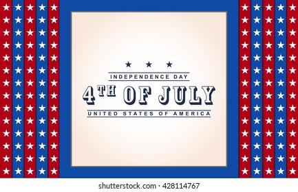 4th of July Independence day background.