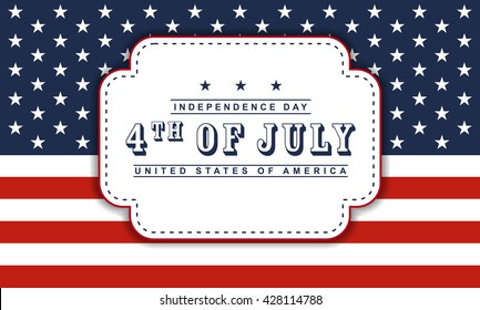 4th of July Independence day background.