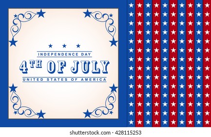 4th of July Independence day background.