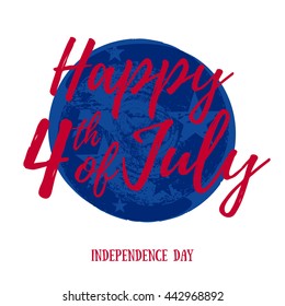 4th July Independence day background design. National day USA holiday banner poster greeting card.