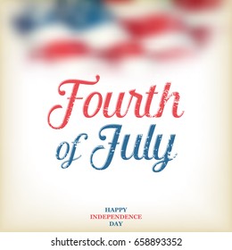 4th of July - Independence Day background design - Greeting Card