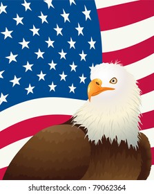 4th July Independence day Background. VECTOR