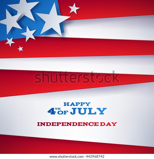 7月4日の独立記念日の背景デザイン 米国の国民の日にちのバナーの