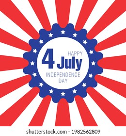 4th of july independence day badges