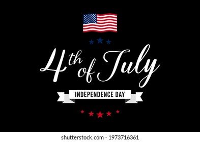 4th of July - Independence Day banner background vector illustration