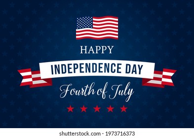4th of July - Independence Day banner background vector illustration