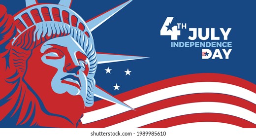 4th july independence day banner design