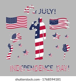  4th of July. Independence day celebration. American day!