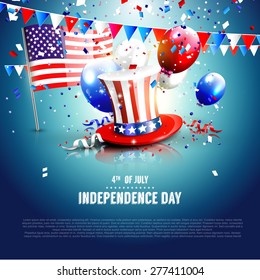 4th of July - Independence day celebration background with place for your text