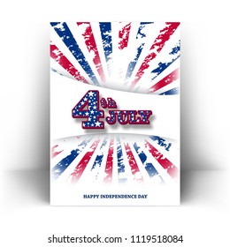 4th of july independence day flyer poster