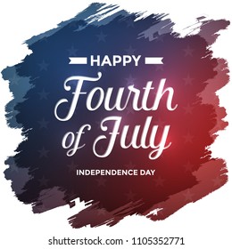 4th of July - Independence Day greeting card design