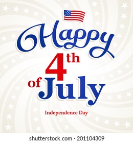 4th of July  independence day greeting card