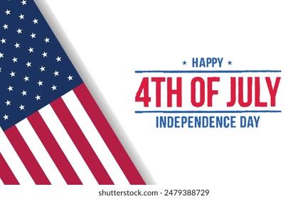 4th of July, Independence day - greeting design