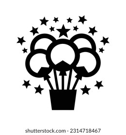 4th of July, independence day icon, Isolated on white background, vector illustration.