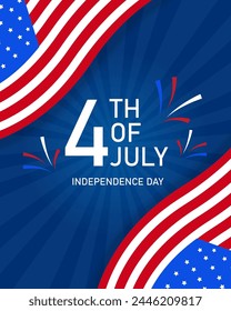 4th of july Independence day illustration