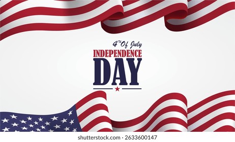 4th july independence day illustration background vector