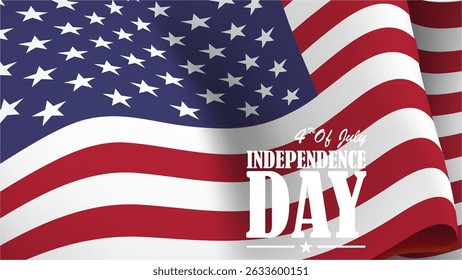 4th july independence day illustration background vector