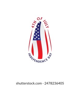 4th of July independence day nail sign