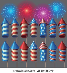 4th of July independence day  ofcracker rockets fireworks