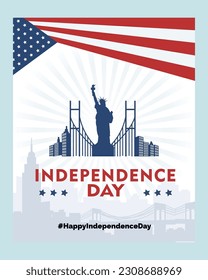 4th of july independence day post design