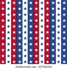 4th of July independence day Seamless background, Easy to edit. Perfect for invitations or announcements.