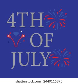4th of july .Independence Day .Sector .Design .firework .red and yellow .