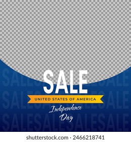 4th of July independence day social media sale banner