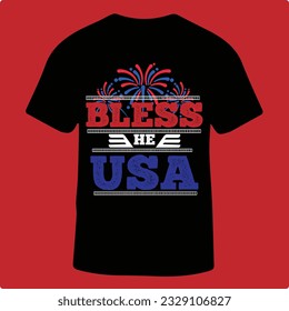 4th July independence day t shirt design
