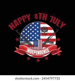 4th July independence day t shirt design