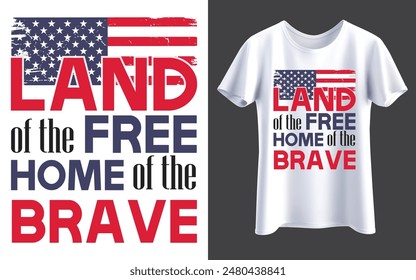 4th July Independence day t shirt design Vector